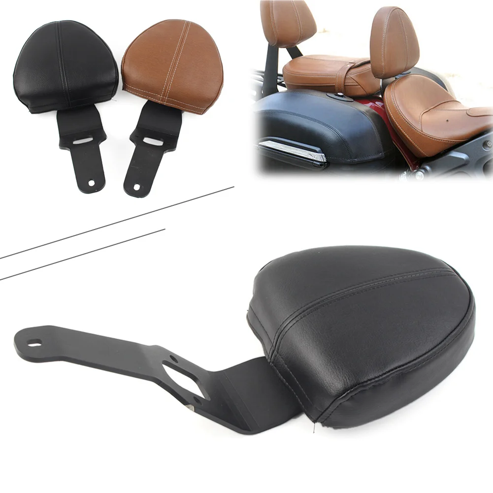 Motorbike Driver Backrest Pad w/ Support Fit For Indian Scout Sixty 2015 2016 2017 2018 2019 2020 2021 2022 2023