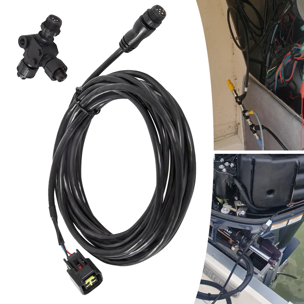 

Replace for Yamaha Engine Interface Cable 000-0120-37 Connects to NMEA 2000 Network (with T-Connector), Fit for 2006-2023 Yamaha