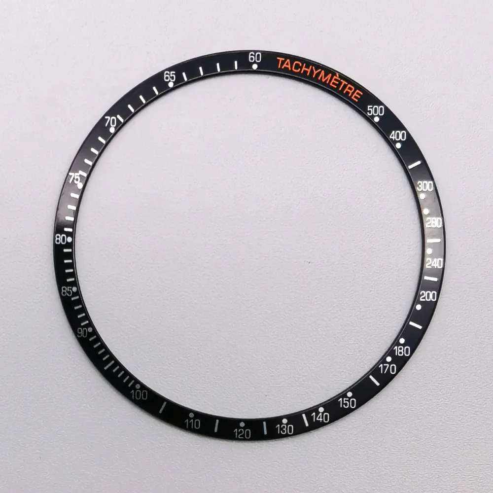 38.5mm Watch Ring Aluminum Bezel Insert Ring for SPEEDMASTER Watch 39mm Case Watch Accessories Inner diameter 34mm