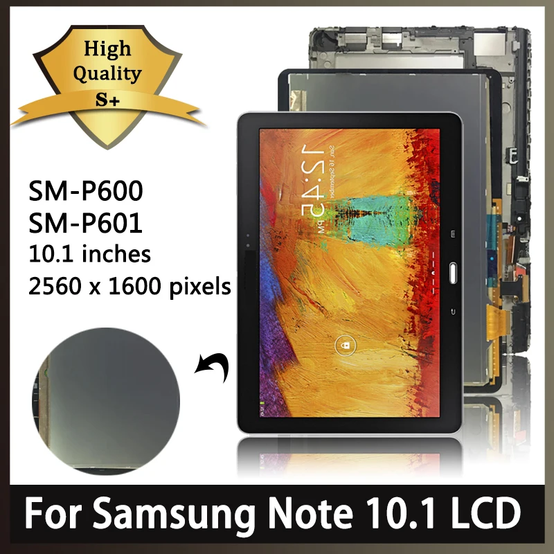 

10.1inch For Samsung Note 10.1 2014 SM-P600 SM-P601 SM-P605 LCD Touch Screen Digitizer For Samsung P600 P601 P605 Display Frame