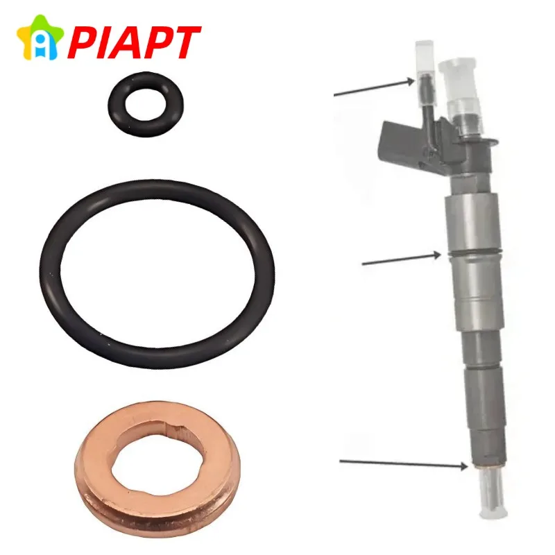 4SET OEM 05A130519 WHT000884  Fuel Injectors Seals Repair Kit For Audi A4 A5 A6 A7 A8 Q5 Q7 For VW Amarok Touareg 3.0 TDI