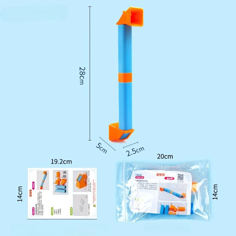 DIY Periscope Science Experiment Kit Kids Handmade Assembly Toy Primary Students Light Reflection Optics STEM Education