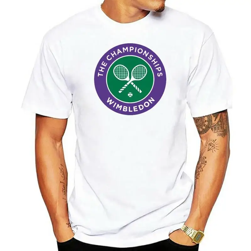 Cool Men\'s the Championships Wimbledon 100% Cotton O Neck T-shirt