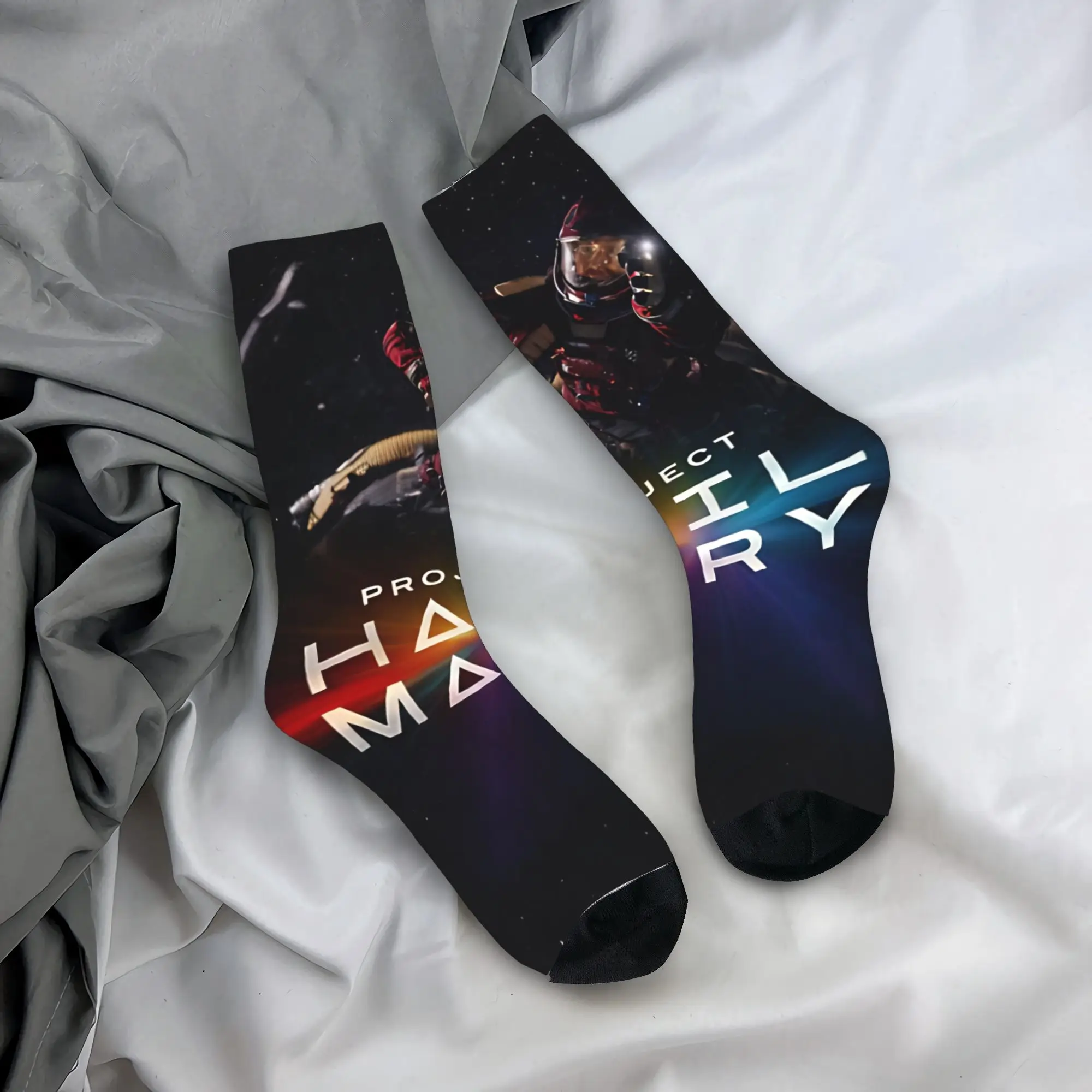 Project Hail Mary Alternative Astronaut Poster  Socks Men Women Socks Crazy Spring Summer Autumn Winter Middle Tube Socks Gift