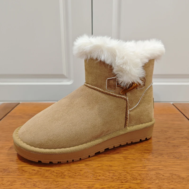 

CHABELLA Fashion Warm Women Snow Boots 2024 New Fashion Winter Thick Plush Ankle Boots Womens Boots Platform Shoes