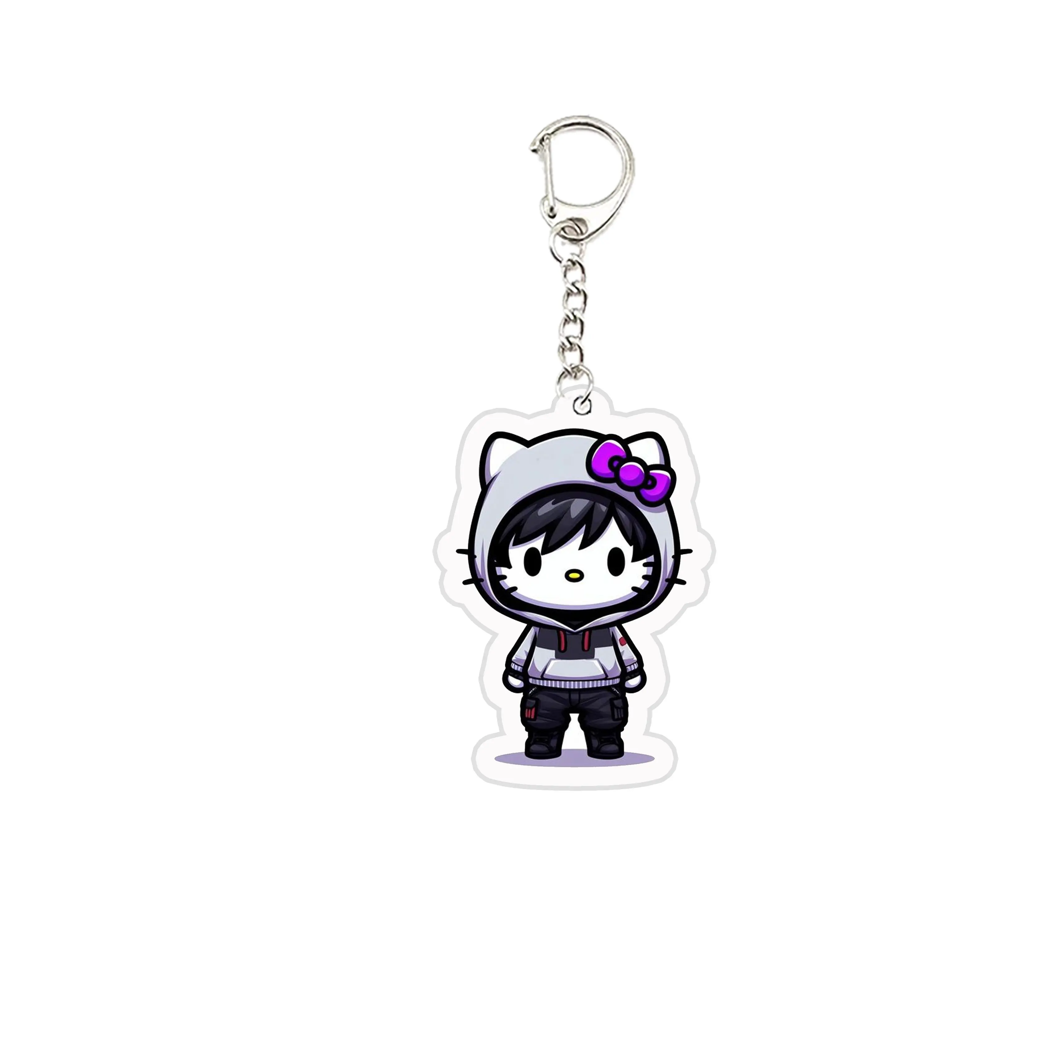 Valorant Keychains Key Ring Acrylic Valorant Cat Key Chain Cute Killjoy Val Jett Pendant Keyring for Accessories Bag Fans Gifts