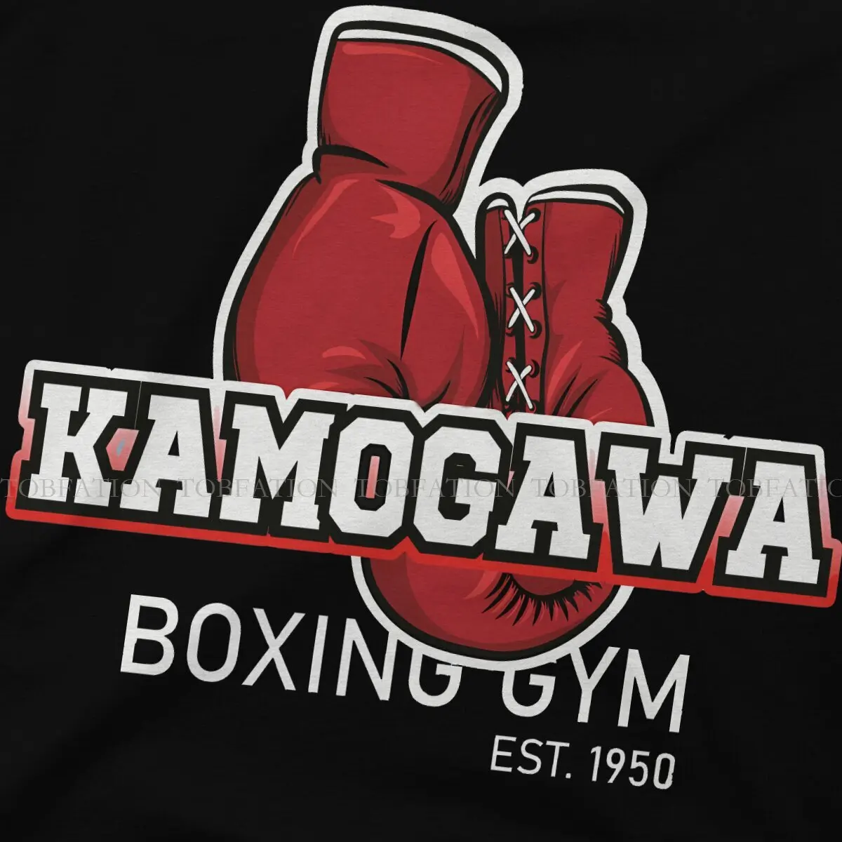 Kamogawa Boxing Gym Hajime No Ippo KBG Gift for Otaku T Shirt Harajuku Teenager High Quality Tshirt Large O-Neck Men Clothes