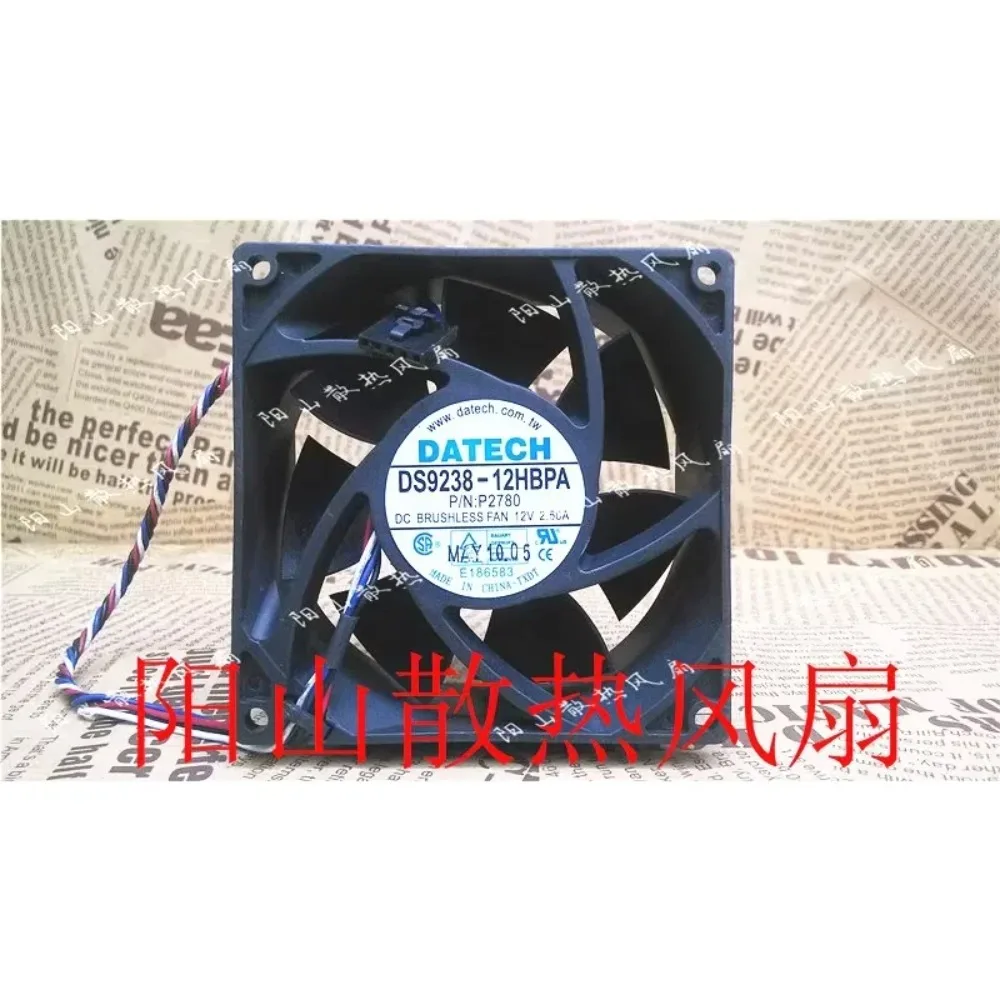 DaTech DS9238-12HBPA Cooling Fan DC 12V 2.50A 92X92X38mm 4-Wire