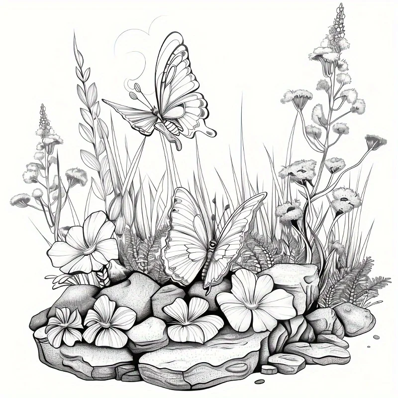 1pc, 25 Pages Adult Stress Reduction Coloring Book 20x20cm | Perfect for Stress Relief &Gifting, Drawing Supplies, Back To