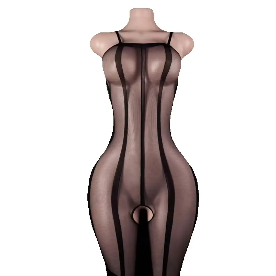 Nova lingerie sexy virilha aberta corpo meia bodysuit feminino pornô erótico lenceria sexual mujer crotchless catsuit trajes de látex