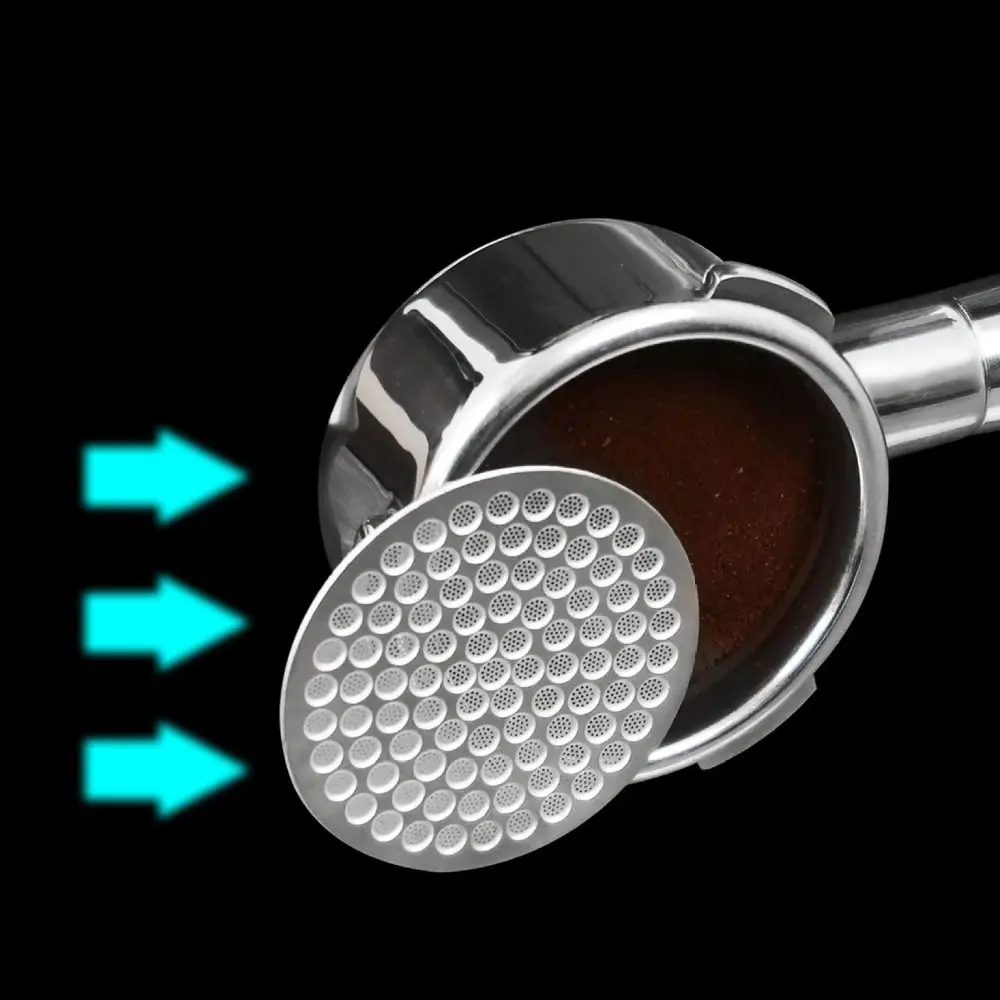 Reusable Double -layer Coffee Filter Screen 51/53/58mm Fine Mesh Coffee Extraction Mesh Stainless Steel