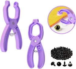 GEOCCI Safety Eye Tool Auxiliary Tool for Attaching Safety Eyes for Crocheting Safety Eyes Crochet Tools for Amigurumi Crochet