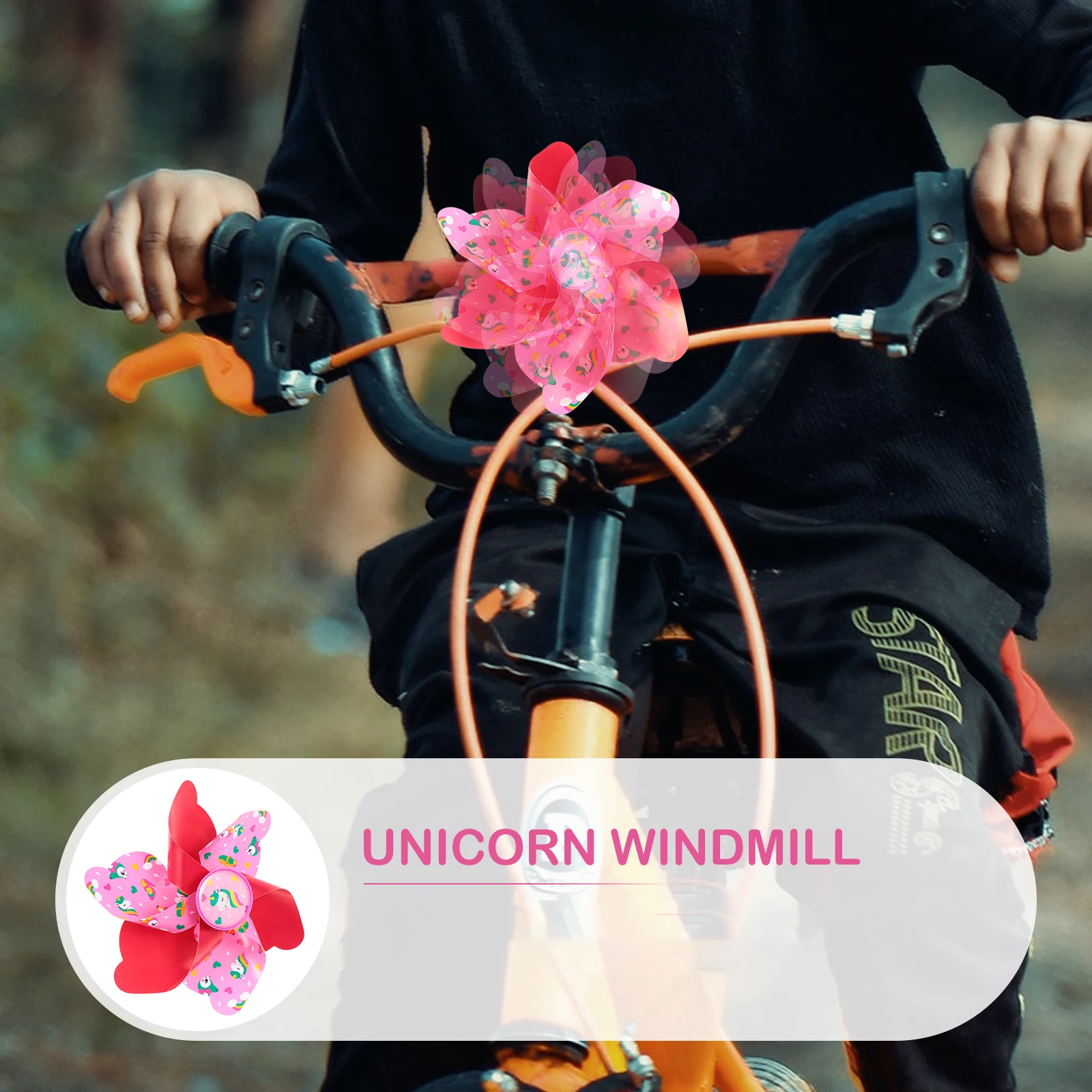 1Set Children Bike Handlebar Bell Tassels Windmill Decorative Accessories for Kids Scooter Cycling Fun Handlebar Bell Set