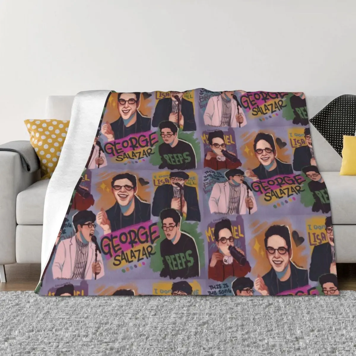 

George Salazar Throw Blanket Tourist Designers Decorative Sofas Large Blankets