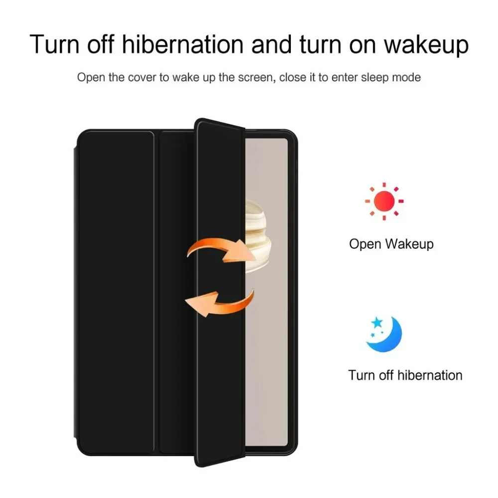 Tablet Leather Case for Huawei MatePad Air Pro 12.2 2024 MatePad Air 12 Leic-Folding Flip Stand Silicone Back Protection Case