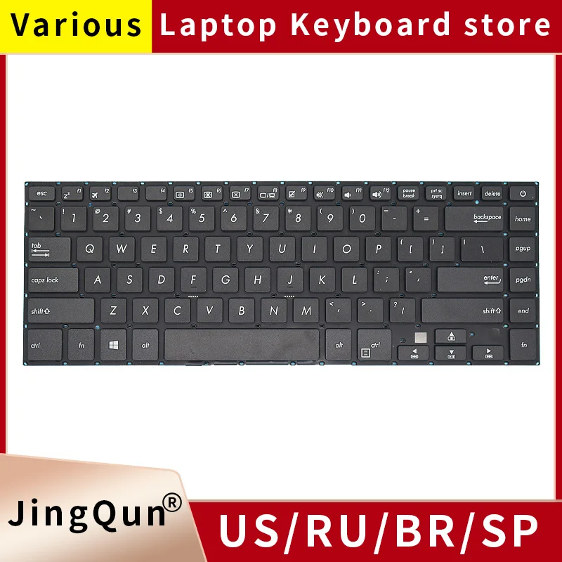 Nowa oryginalna amerykańska rosyjska klawiatura SP BR do laptopów ASUS VivoBook S15 F510 F510U F510UA F510UQ S510U S510UA S510UN S510UQ S5100UQ