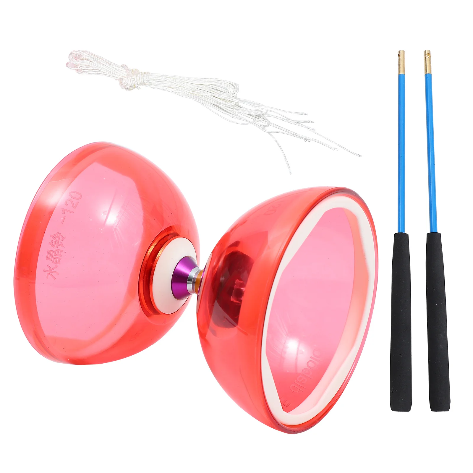 Crystal Bearing Diabolo Toy Balls Juggling Chinese Yoyo Toys Yo-yo for Beginner Puzzle