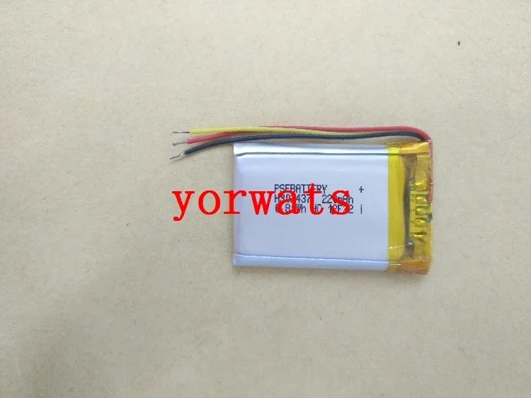 Nova bateria de polímero de lítio recarregável de íon-lítio 3.7v 302437   200MAH 3 fios