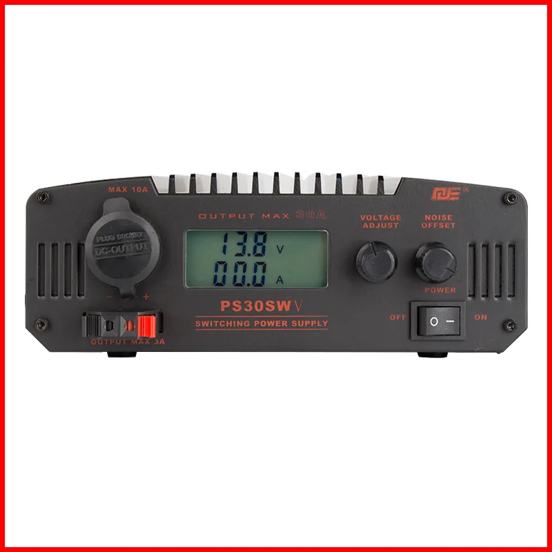 

QJE PS30SWV Radio Transceiver Base Station Commumication LCD Digital Adjustable Switching DC Power Supply 30A 9-15V 13.8V