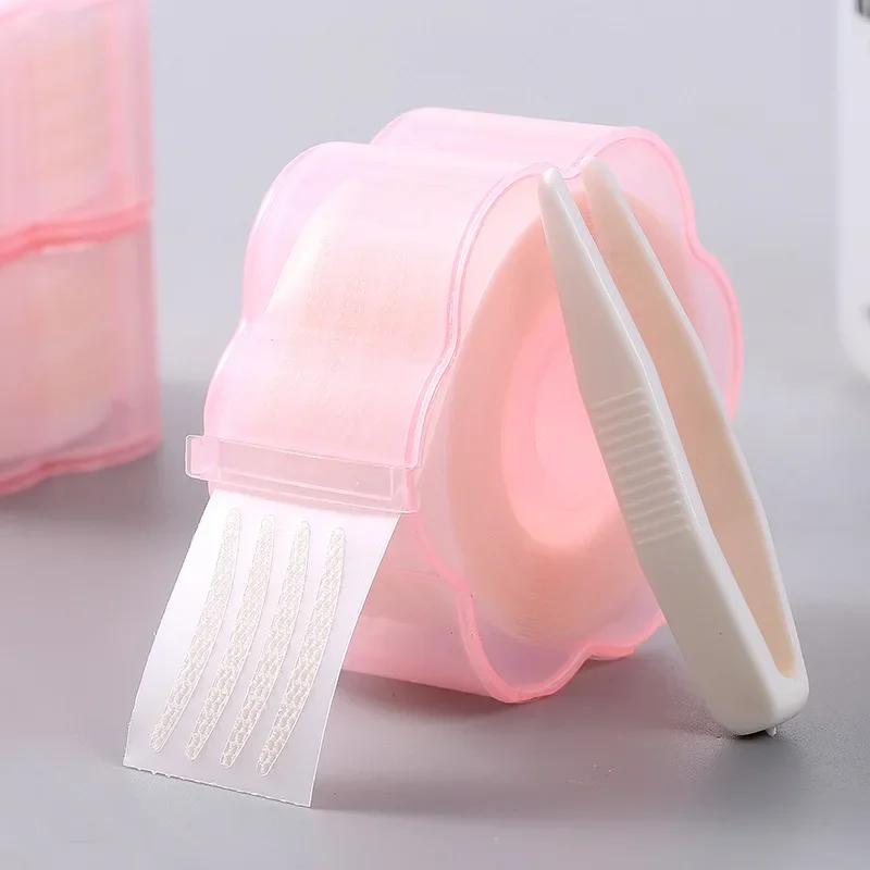 1Box Eyelid Tape Sticker Invisible Eyelid Paste Transparent Self-adhesive Lace Mesh Yarn Double Eyelid Stickers