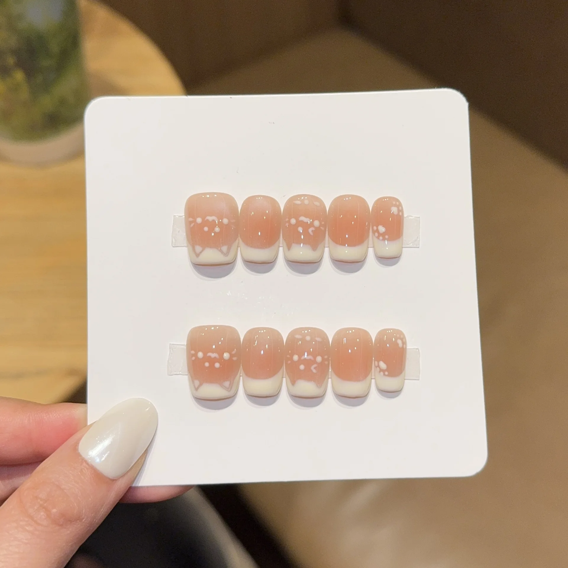 10 Uñas Postizas Cortas Cuadra - Nail Art Full Cat Eye reseña y precio