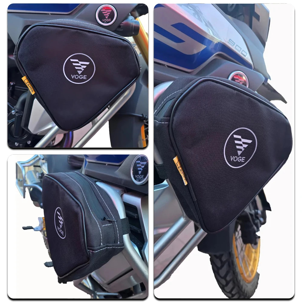 Bar Guard Bag For Voge DS900XSide Frame Bag Motorcycle Storage Package Bags Waterproof Bag Front Bumper Side Storage Bag