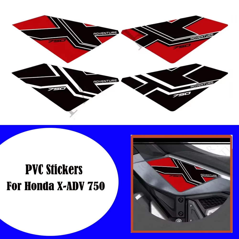 

For Honda X-ADV750 XADV750 X ADV 750 2021 - 2024 Protector Tank Pad Kit Knee Wheel Stickers Decals Body Fender Shell Windshield