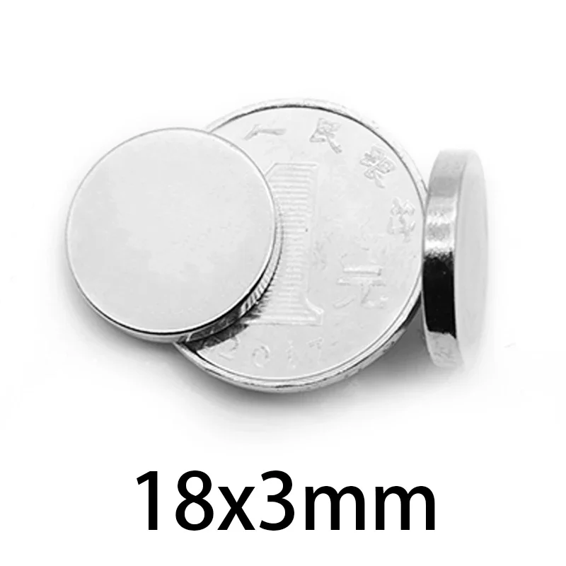 Мощные магниты 18x3 мм 18*3 Сильные дисковые магниты для холодильника, DIY, здания, научных, поделок, образования 18x3