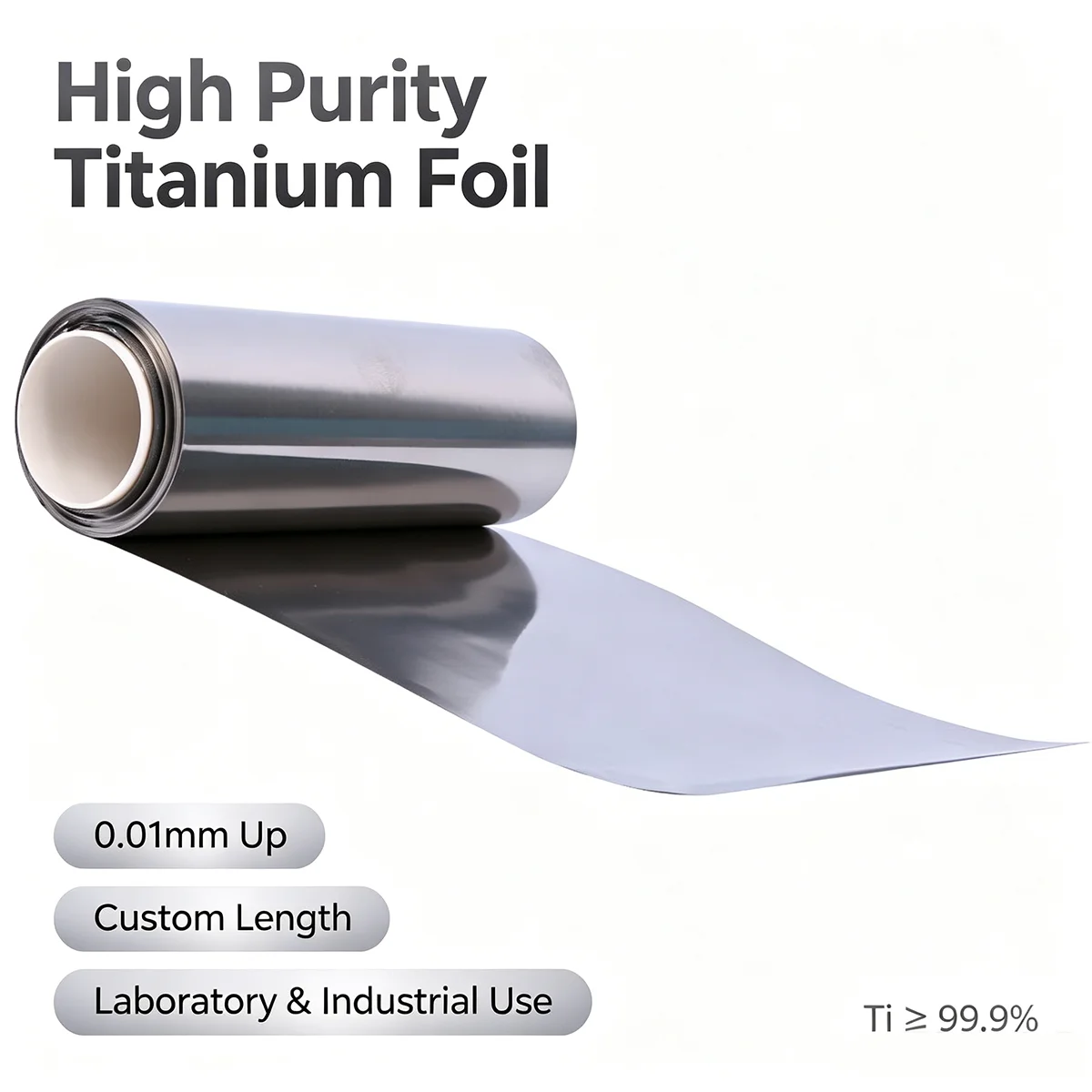 High Purity Titanium Foil Sheet TA1 GR1 Custom Laser Cutting CNC Machining Non-Standard Size