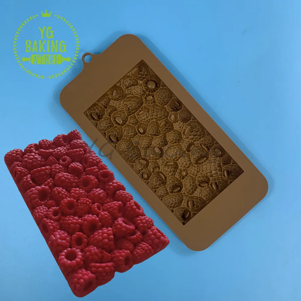 Dorica 3D Raspberry/Strawberry Design Chocolate Silicone Mold DIY Dessert Mousse Mould Cake Decorating Tools Kitchen Bakeware