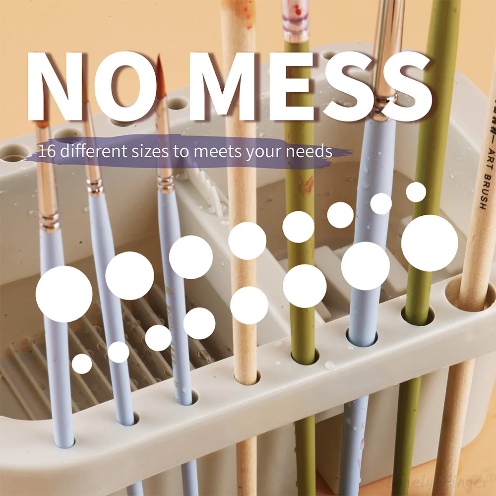 [NO Brush]Multi-Function Handle Paint Brush Washer With Palette, for Acrylic, Watercolor, and Water-Based Paint Oil Painting