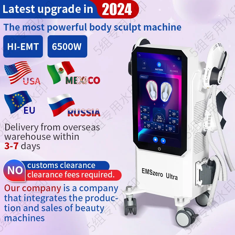 

6500W 15 Tesla EMSZERO RF EMS HI-EMT Muscle Stimulator Body Machine Weight Loss and Slimming Machine