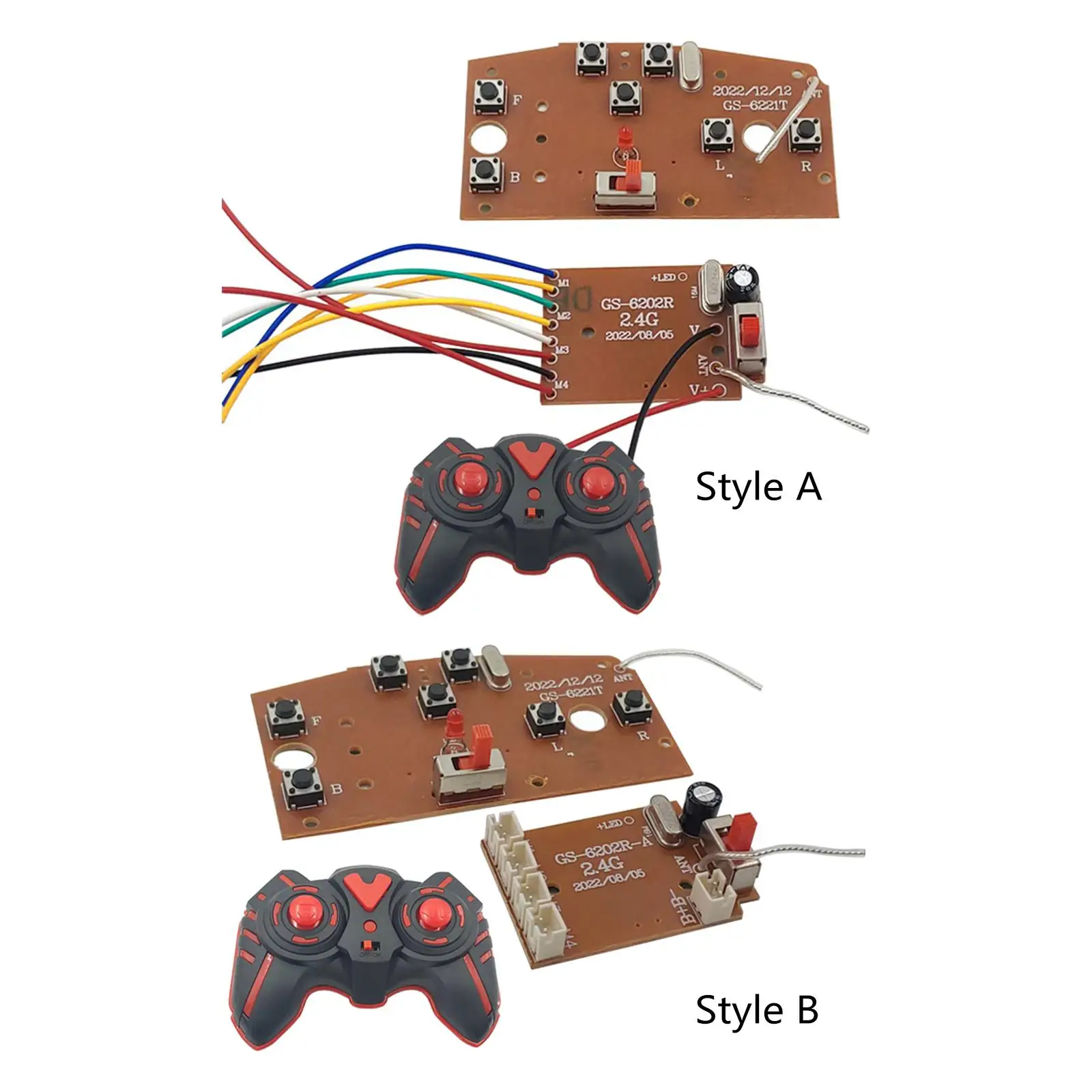 Transmitter Board Receiver Board Radio System 7CH with RC for RC Car Boats Vehicles Crawler Replacement Parts