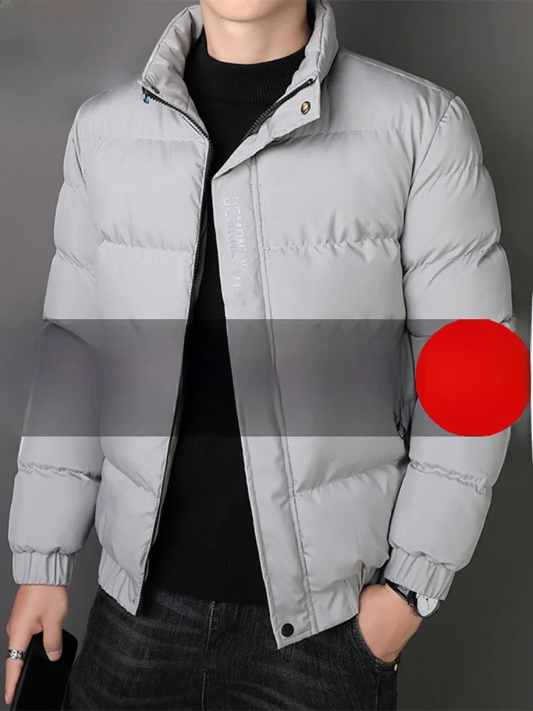 

Paul Thiened down Cotton Jaet Men's Faionable Urban Sle Stand Collar Spor Coat Warmth Small Size Outerwear