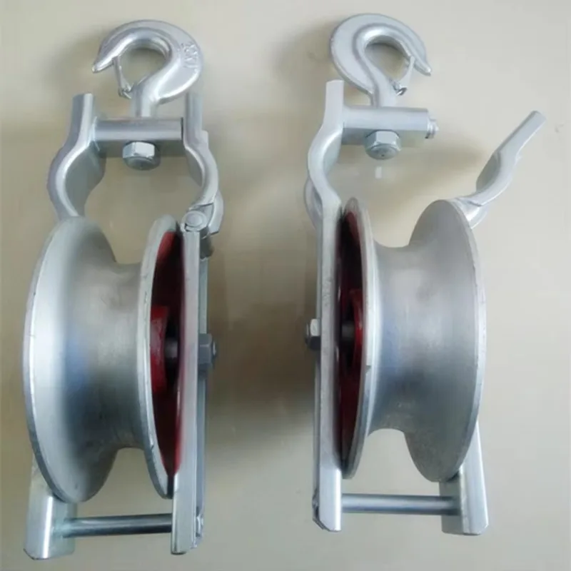 Rodillos de cables de aluminio, poleas de cables con rodamientos.