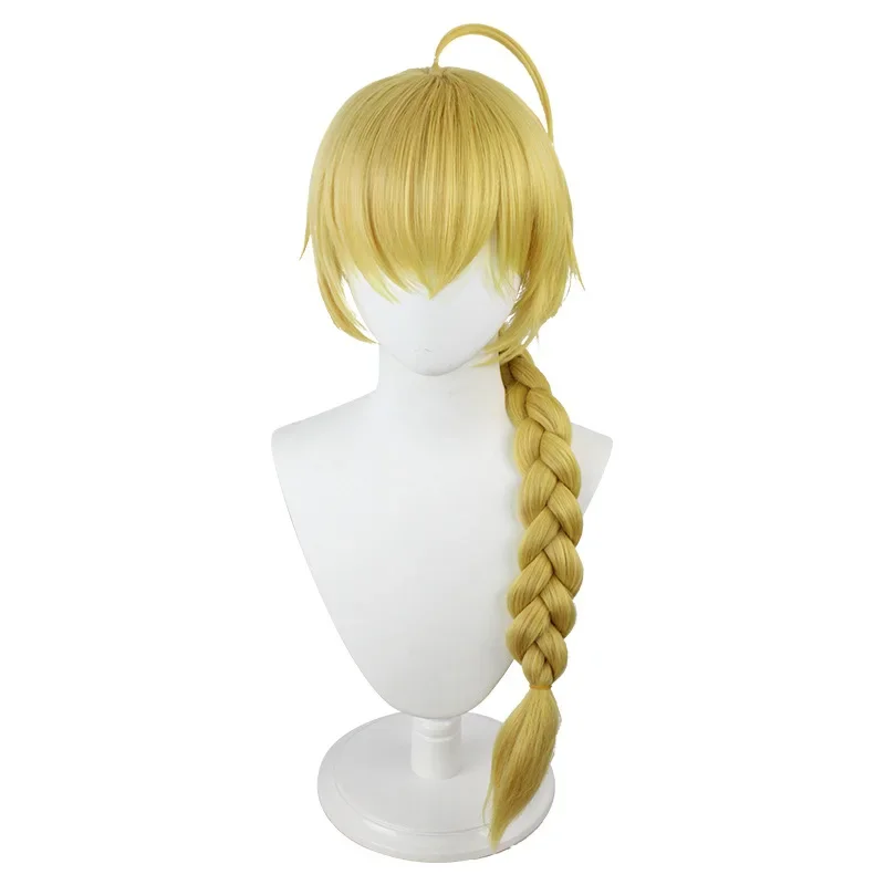 The original cos god traveller sky shine hair wig pale gold Fried Dough Twists braid game cosplay modeling false wigs