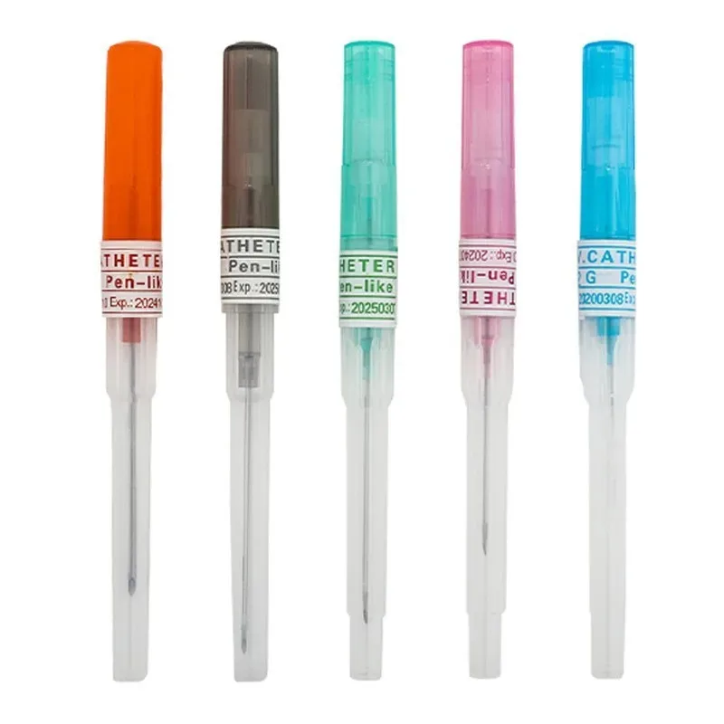 50pcs IV Cannula Pen Type Intravenous Injection Catheter 20G 22G 24G 26G Veterinary