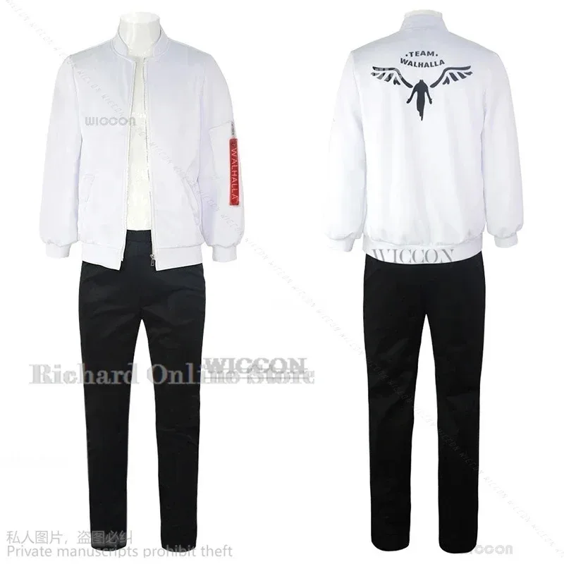 

Anime Kazutora Hanemiya Cosplay Tokyo Cosplay Costumes Revengers Coat Jacket Pants Valhalla Uniform Halloween Costume Wig Adults