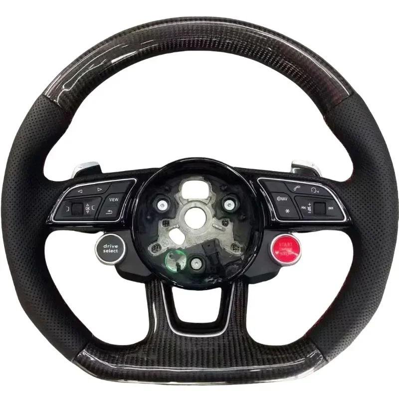 

【2025】Best Sales Ized For AUDI A6L A7 A8L C7 C8 Upgrade To R8/TTRS Carbon Fiber Steering Wheel