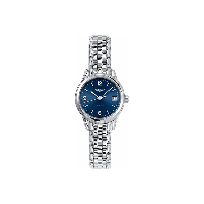 LONGINES Military Flag Collection Automatic Mechanical Movement 30m Waterproof Women's Watch 26mm Blue Dial L4.274.4.96.6