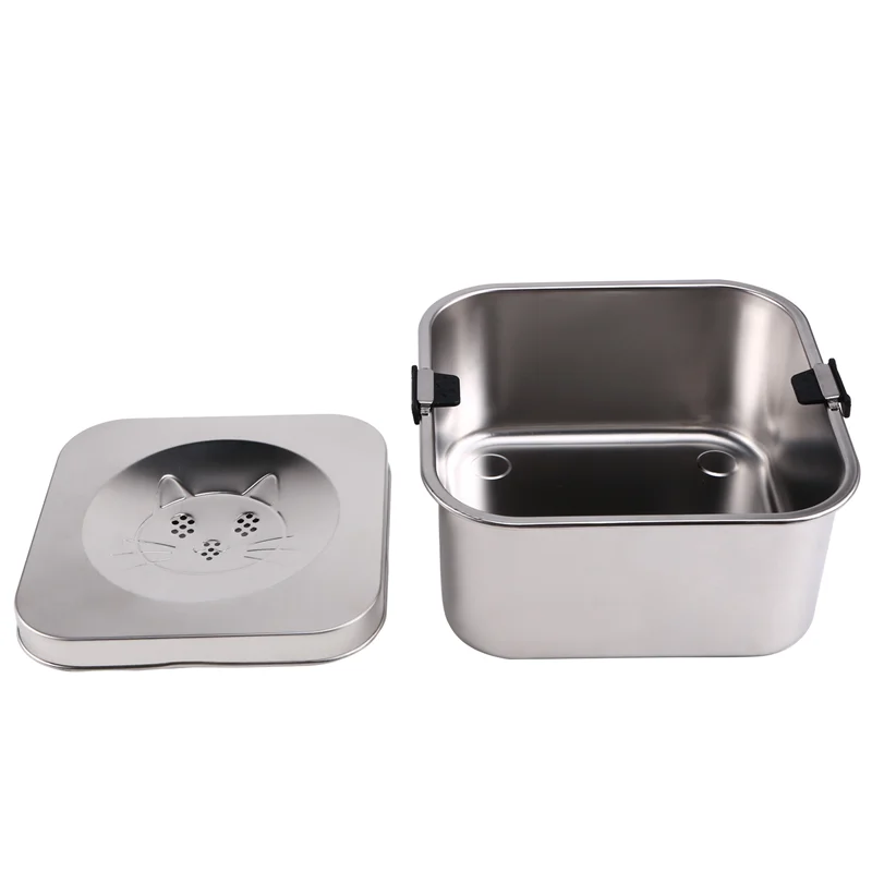 

Нержавеющая сталь, миска для воды без перелива для собак и домашних животных, контейнер для воды с медленным переполнением, контейнер для питьевой воды, товары для домашних животных-новый