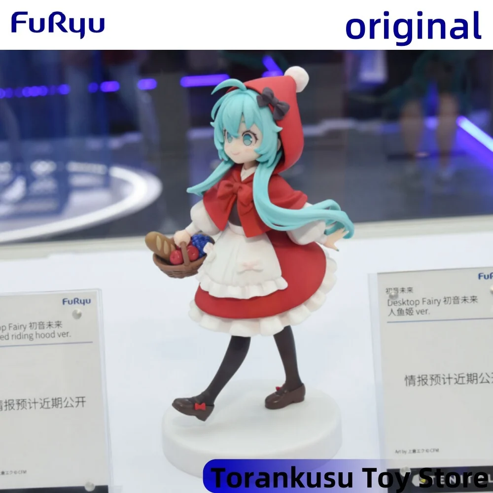 

Furyu Hatsune Miku Anime Miku Desktop Fairy Little Red Action Figures Model Figurine Original Figuarts Decoration Collection Toy