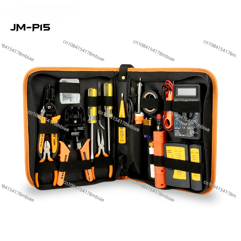 

JM-P15 Wholesale Electricians Network Screwdriver Repair Tool Set Electrical Tool Kit Soldering Iron Kit