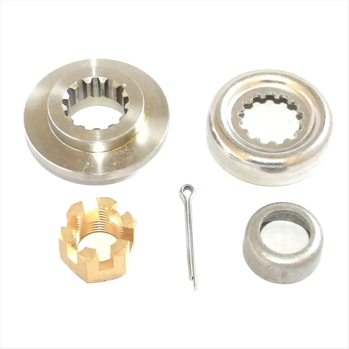 Compatible Boat Propeller Install Nut Kit 66T-45997-00 90389-22M01 90171-16011 91490-30025 for 2-Stroke 40 Outboard