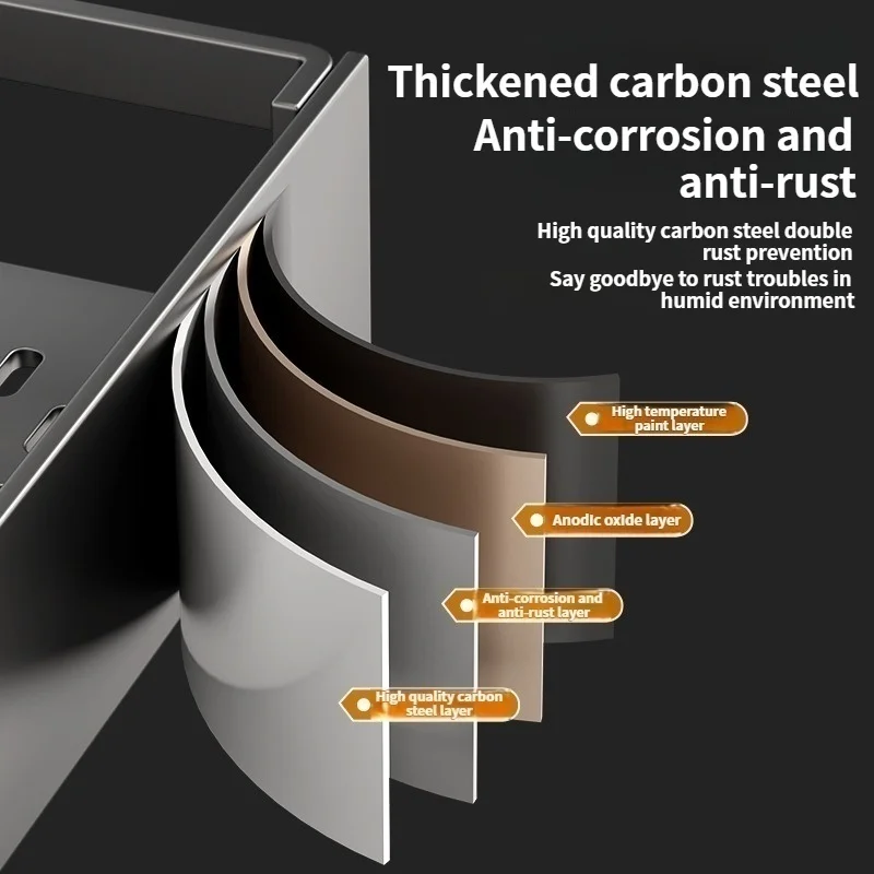 لا حاجة للحفر، رف تخزين مثلث، رف تخزين الحمام، رف تخزين معلق على الحائط، رف تخزين حوض الحمام