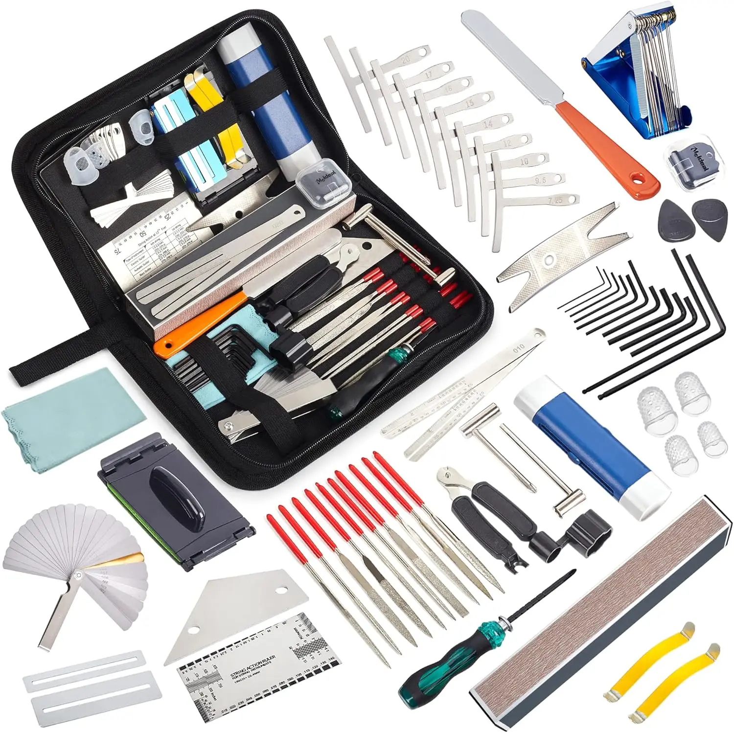 

65-Piece Guitar Repair Kit for Acoustic, Electric, Bass, Ukulele