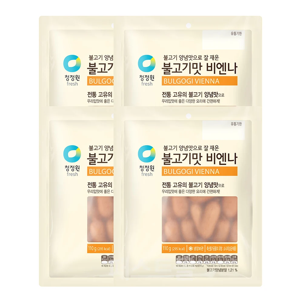 청정원 불고기맛 비엔나 110g 6개