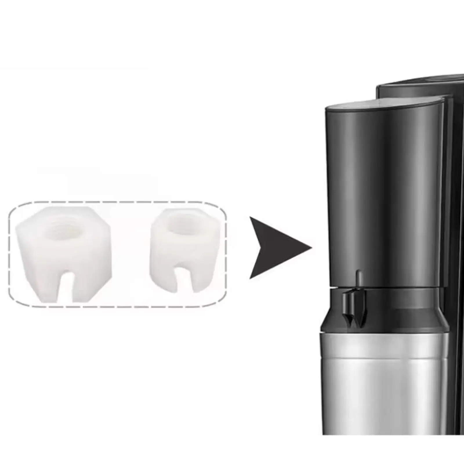 Soda Machine Replacement Nuts Hose Connection Upgrade Maintenance Home Appliance Practical Sturdy Repair Spare Parts