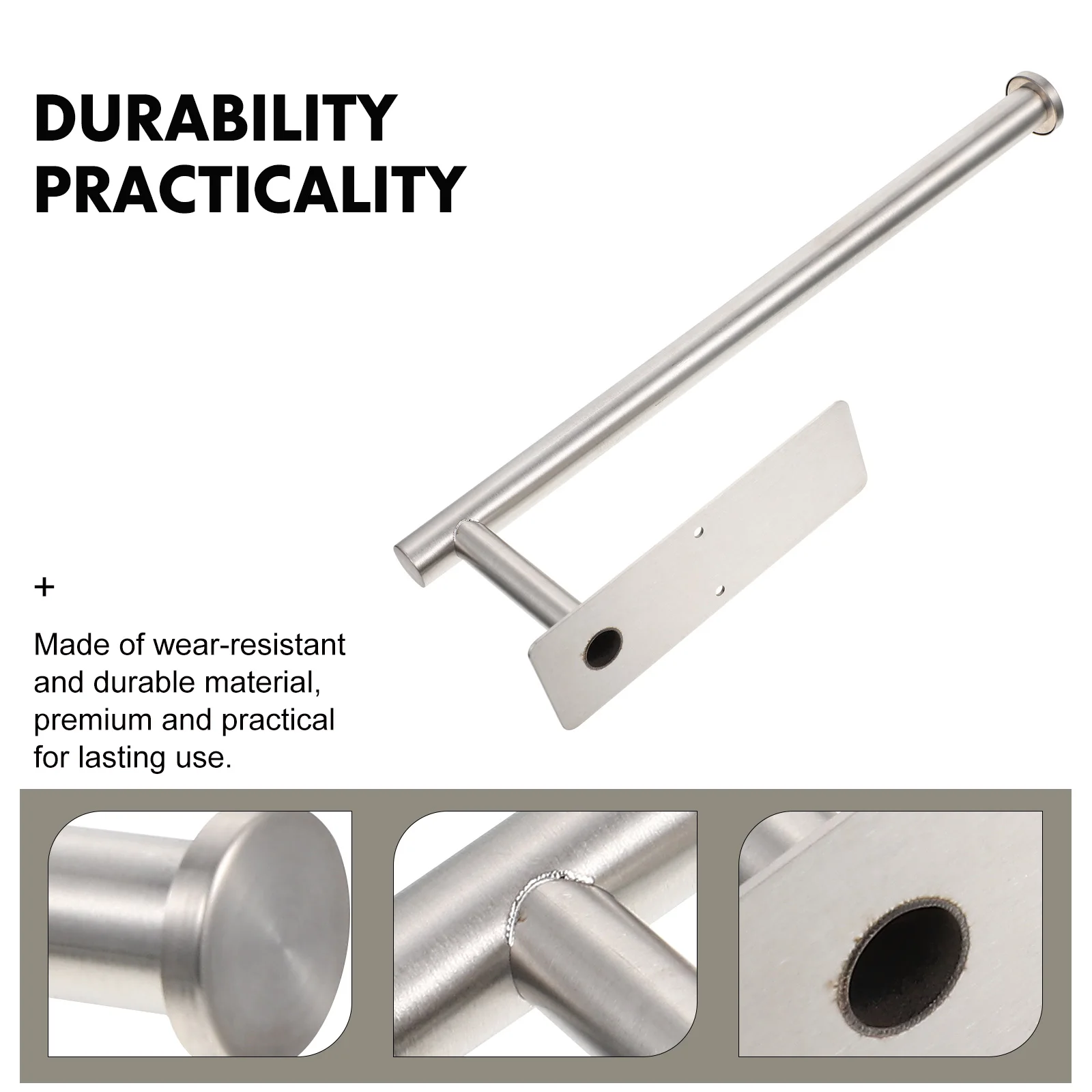 

1 Set Wall-Mounted Tissue Holder Multi-Function Rack Modern Style Bathroom Hanging Shelf Roll Paper Organizer Kitchen