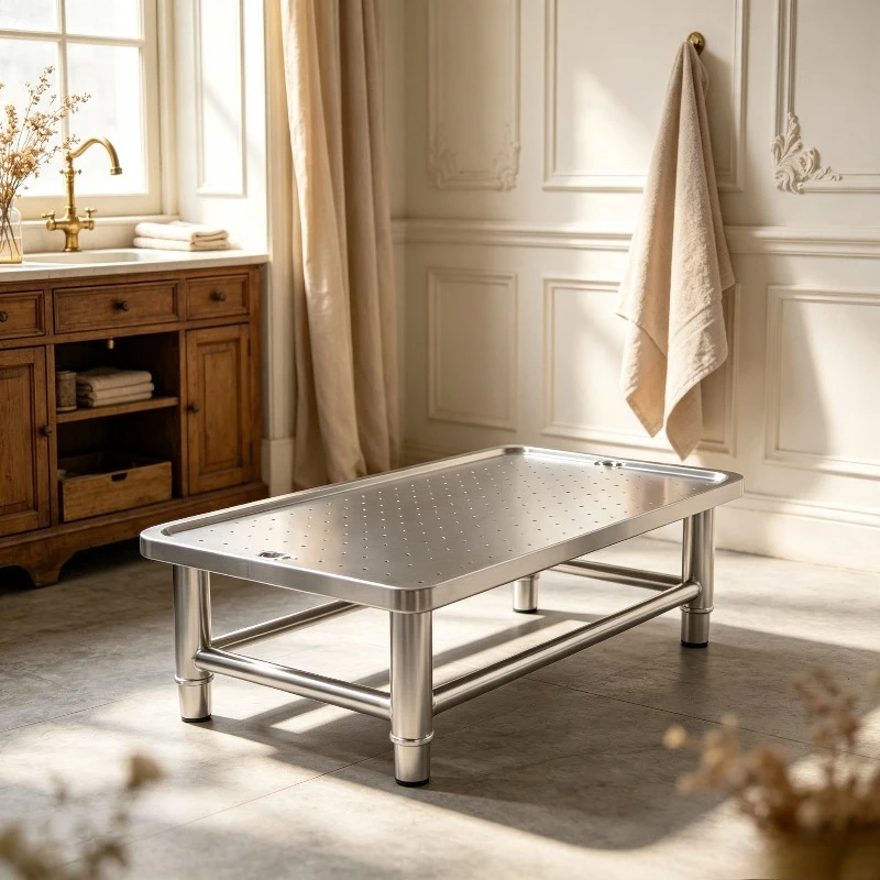 Thickened Stainless Steel Pet Grooming Platform, Rust-proof Riser Stand for Dog Wash Tub, Durable Elevated Table Board.